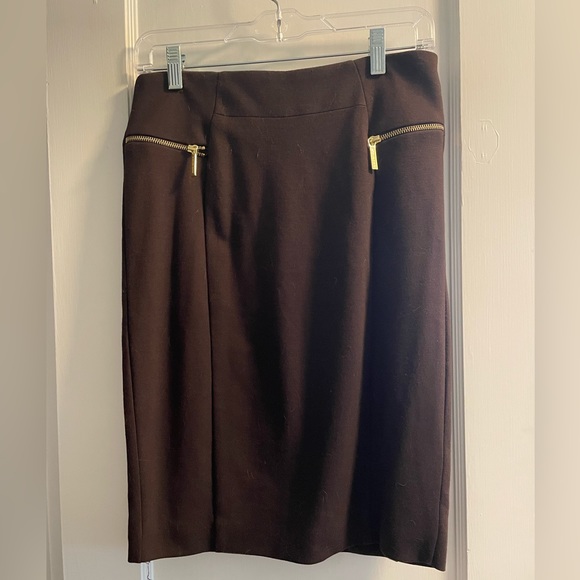 Brown Michael Kors Pencil Skirt Size 6 - Picture 1 of 5